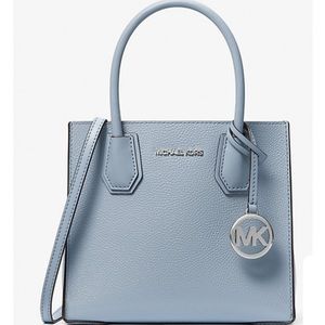 Michael Kors Pebbled Leather Blue Crossbody Bag